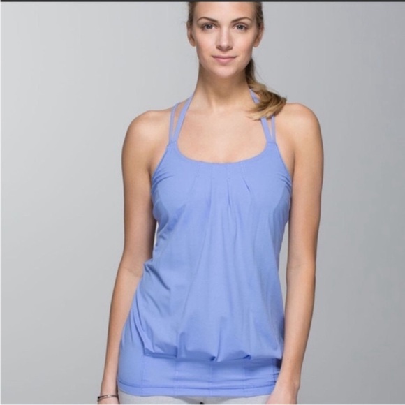 Lululemon Periwinkle Flow and Go Tank In Lullaby Size 4 - Picture 3 of 14